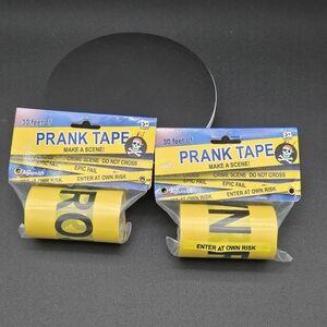 Novelty Prank Halloween Crime Scene Tape Banner Roll 30 Ft Length 2 Rolls